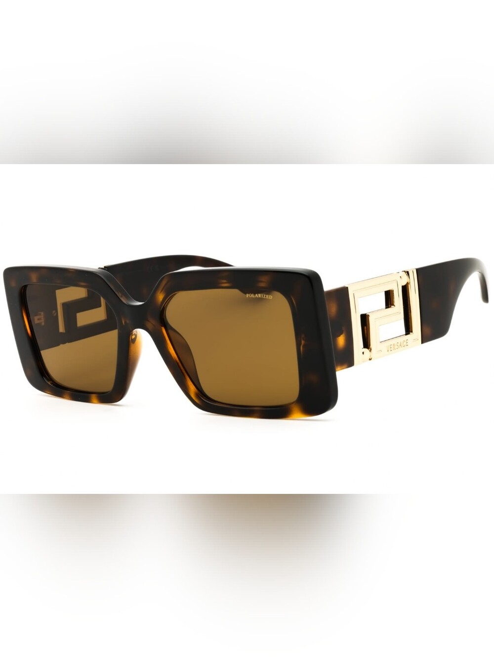 Versace 0VE4505U, Havana / Brown, Oversized, Woman's Sunglasses,  Size55X19X140